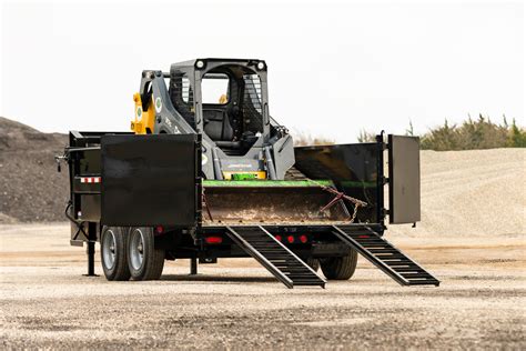 who makes dump style skid steer trailers|skid steer trailer moving attachment.